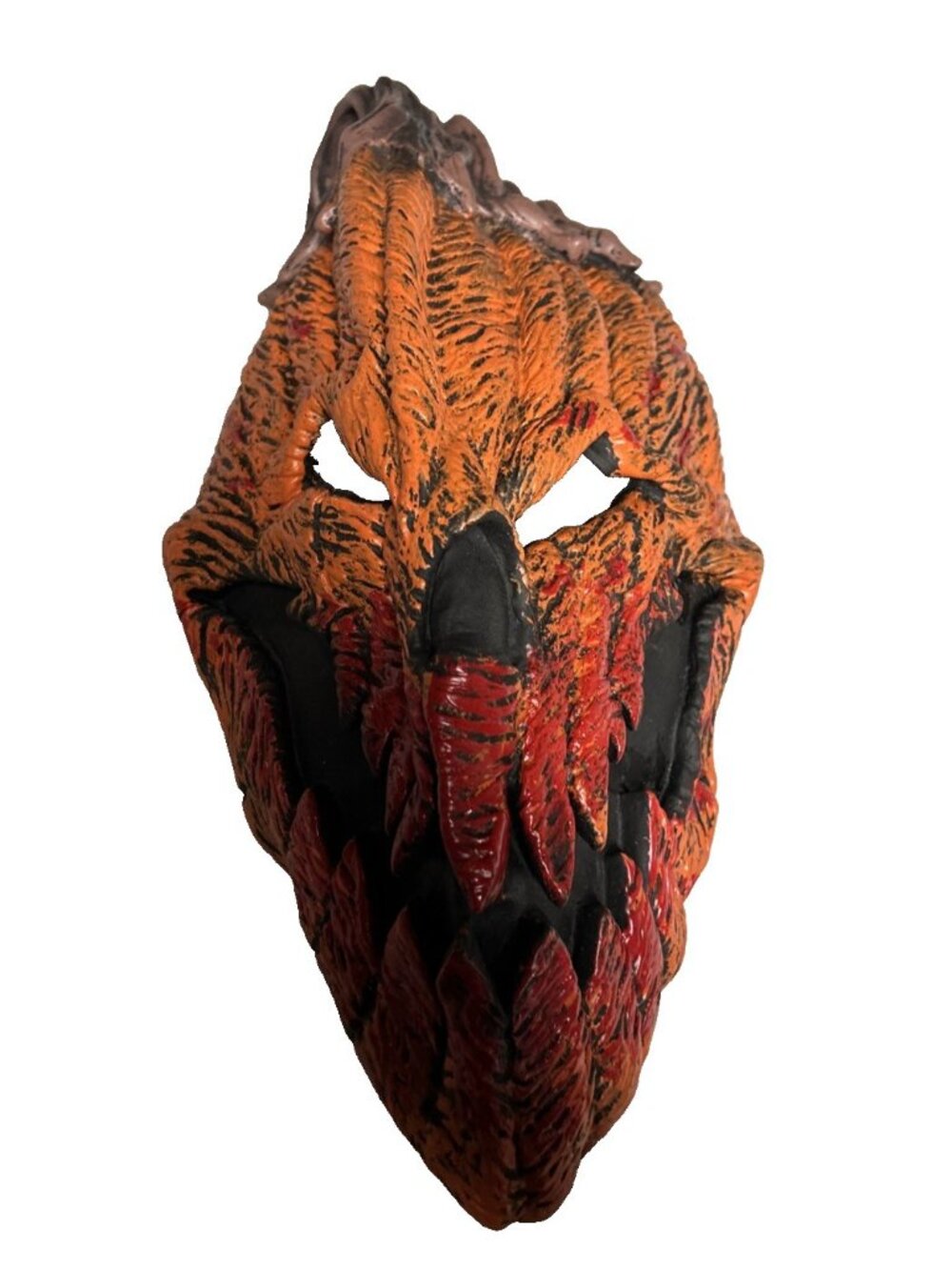 Scary Pumpkin Jack O Lantern Halloween Costume Spirit Orange Rubber Trick Treat - Picture 8 of 10